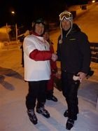 Botschafter Rücker beim Ski Cup auf dem Hammarbybacken in Stockholm